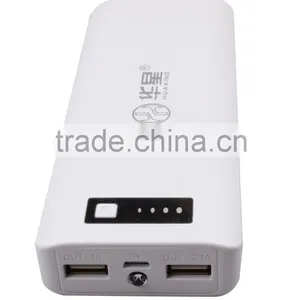 2 USB Output Charging Power Bank 15000mah, Recharger Mobile Phone Charger thumbnail-1
