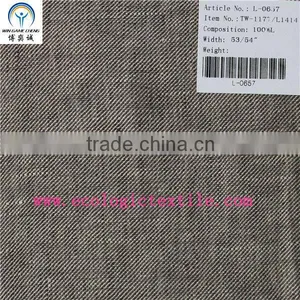 14*14 Hot Sale Pure Linen Fabric thumbnail-1