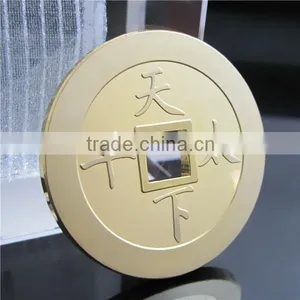 Old Chinese Feng Shui Coin / Customized Brass Souvenir Gold Coin thumbnail-2