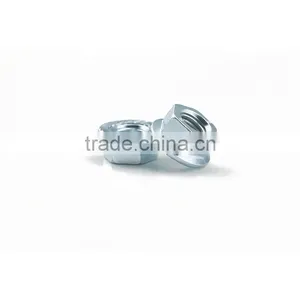 Carbon Steel Hexagon Nuts With Flange Blue White Zinc thumbnail-2