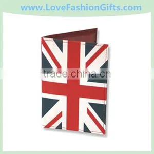 Real Leather Union Jack Flag Passport Cover Travel Case thumbnail-1