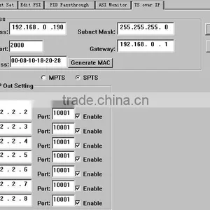 8in1 ASI MPEG-2 H.264 Transcoder(8*ASI In,ASI+IP(1*MPTS/8*SPTS) Out) thumbnail-6