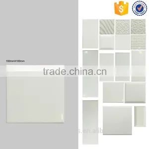 China White Ceramic Bathroom Wall Tile 10x10, Art Interior Kitchen Cheap Tiles thumbnail-1