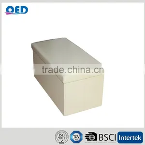 2 Seaters Soft Cover Folding Storage Bench thumbnail-2