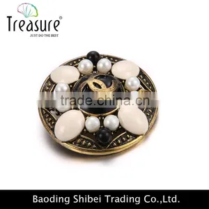 2015 Latest Wholesale Famous Brand Imitation Best Price and High Quality Oil Picture and Cooper Brooch thumbnail-3