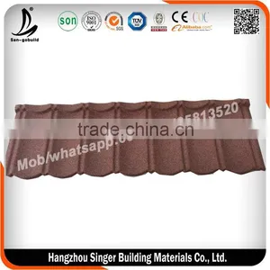 SGB001 Stone Coated Steel Roofing Sheet/sand Metal Roof Tile thumbnail-3