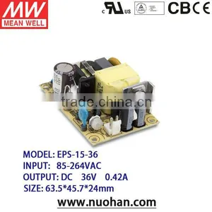 Meanwell Meanwell 15W 36V Single Output/ dc Switching Power Supply/15W 36V Switching Power Supply/PCB Power Supply thumbnail-1