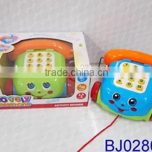 Best Toy for 2015 Christmas Funny Pulling Muscial Cartoon Phone Car Toy thumbnail-1