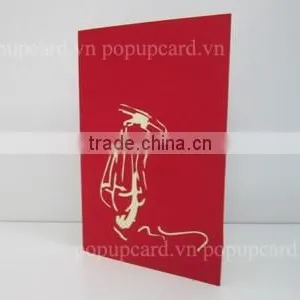 Viet Nam Carrying (dried Flowers) New 3d Greeting Card thumbnail-3