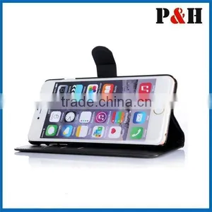Flip Wallet Smartphone Leather Case for IPhone 6 Plus thumbnail-4
