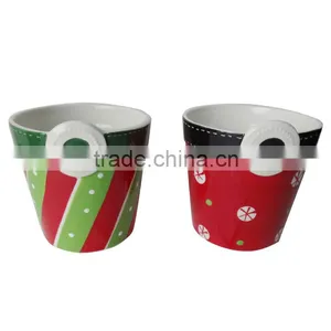 Hand--painted Dolomite Mug Without Handle thumbnail-1