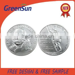 2015 New Hot Fashion Best Sell Zinc Alloy Silver Plated Coin thumbnail-1