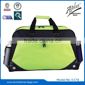 Polyester Sling Duffel Bag With Bottle Pocket Zipper Pocket thumbnail-3
