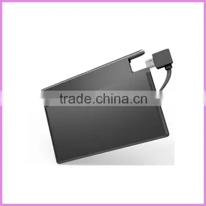 2016 Wholesale Super Slim Ultra-thin Credit Card Size Portable Battery Power Bank Charger For Samsung Micro Quality Choice thumbnail-1