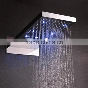 Concealed Led 3 Color Shower Mixer 3 Function Wall Mounted Thermostatic Shower Faucet Mixer With Hose thumbnail-3