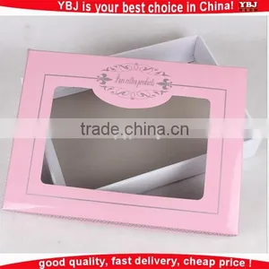 2016 Print Customized Paper Boxes Wholesale With PVC Window thumbnail-2