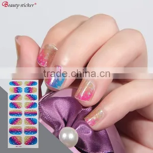 Wholesales Custom Glitter Full Nail Art Sticker thumbnail-1