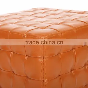 Modern Cube Ottoman Leather Furniture Cube Ottoman thumbnail-6