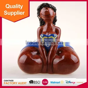 Wholesale Delicate Fancy Piggy Bank 3D Hand Painted Ceramic Coin Box thumbnail-5