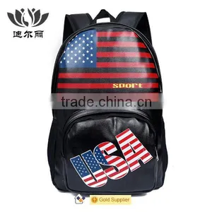 Flag Pattern Cheap Adult Hipster School Backpack Bag thumbnail-4