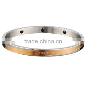 P082 Noproblem FDA Germanium Titanium Stainless Steel Frendship Health Energy Fashion Bracelet thumbnail-2