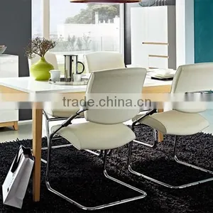 DT- 4073 4 Seater Modern White Wooden Dining Table thumbnail-3