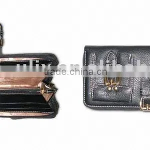 Women's Wallet With Adjustable Strap and One Clear ID Card Window, Measures 8 x 4 x 1-1/4 Inches thumbnail-1