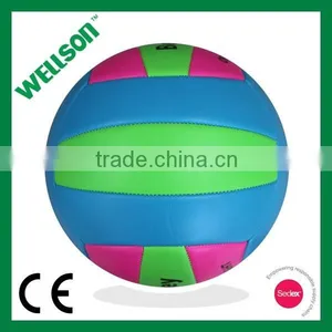 Matt Fluorescent PVC Foamed Soft Beach Playing Volleyball thumbnail-1