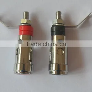 Spring Loaded Gold Plated Speaker Binding Posts Terminals thumbnail-4