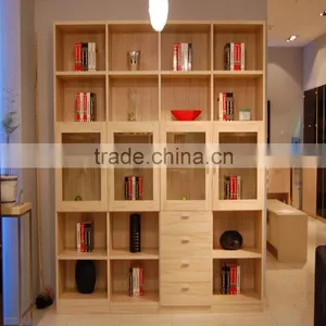 Transitional Solid Oak Wood Book Shelf thumbnail-2