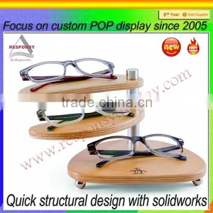 Wood Stair Shaped Sunglasses Display Rack/sunglasses Stairs Display Rack thumbnail-1