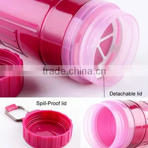 21oz Water Bottles Drinkware Type and CE / EU Certification Double Wall Plastic Sport Water Bottle With Fruit Infuser thumbnail-3