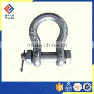 ZINC PLATED U.S. TYPE DROP FORGED BOLT TYPE ANCHOR SHACKLE thumbnail-1
