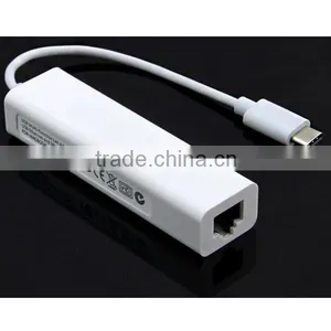 USB-C to 3-Port USB 3.0 Hub With Ethernet Adapter for USB Type-C Device thumbnail-3