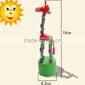 Pop-up Giraffe Wooden Puppet Push Finger Toy thumbnail-3