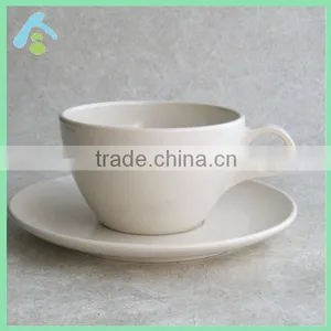 White Drinking Melamine Cups Eco-friendly Melamine Cups With Saucer thumbnail-1