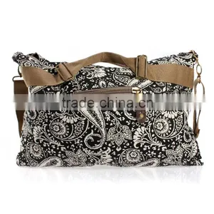 Vintage Women Canvas Leather Satchel Messenger Shoulder Handbag Shopper Bag Tote thumbnail-5