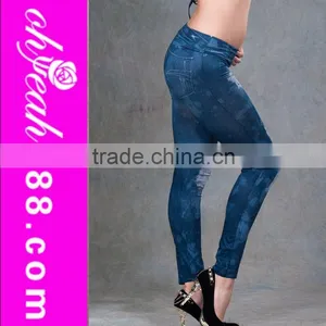 Popular Design Hot Sale Cheap Price Jean Type Fat Women Leggings Tight thumbnail-1
