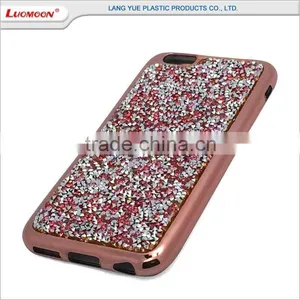Electroplating Diamond Tpu Phone Case Back Cover With Frame for Iphone 5 5s 6 6s 7 Plus thumbnail-5