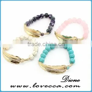 Graceful Colored Stone Bead Beaded Bracelet Gemstone Beads Bracelet thumbnail-1