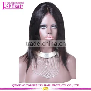 Hot Sale French Lace Base Wig Cheap Brazilian Silk Top Lace Front Wigs With Baby Hair thumbnail-1