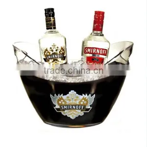 Oval Shape Smirnoff Acrylic Led Ice Bucket for Wholesale thumbnail-1
