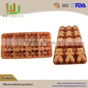 Promotional Cake Tools Quality Assured Silicone Chocolate Mould Animal Shape DIY Chocolate Cookie Candy Mold thumbnail-1