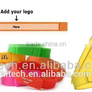 2015 Colorful Wristband Usb 2.0 Driver Promotion Gift Usb Stick Cheap Usb Wristband From SZ Factory thumbnail-1