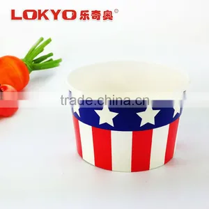 12 oz Ice Cream Paper Cup Disposabe Custom Printed Ice Cream Paper Cup thumbnail-2