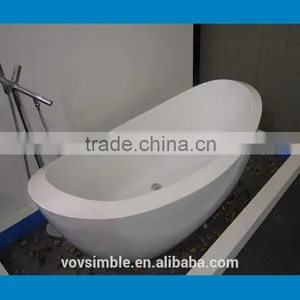 New Design Actual Manufacturer Solid Surface Whirlpool Bathtub thumbnail-3