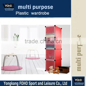 AL0017-4 4 Doors Plastic Cheap Laminate Desighs Wardrobe thumbnail-1