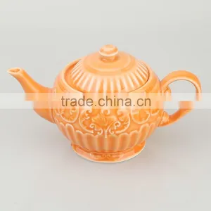900ml 31.5oz Antique Porcelain Color Glazed Coffee Tea Pots thumbnail-1