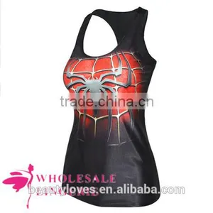 3D Spider Pattern Printed Summer Tank Top for Women, Women Printed Summer Vests and Tshirt for Women thumbnail-2
