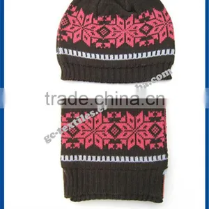 China Manufacturer Baby Knit Acrylic Scarf and Hat thumbnail-1